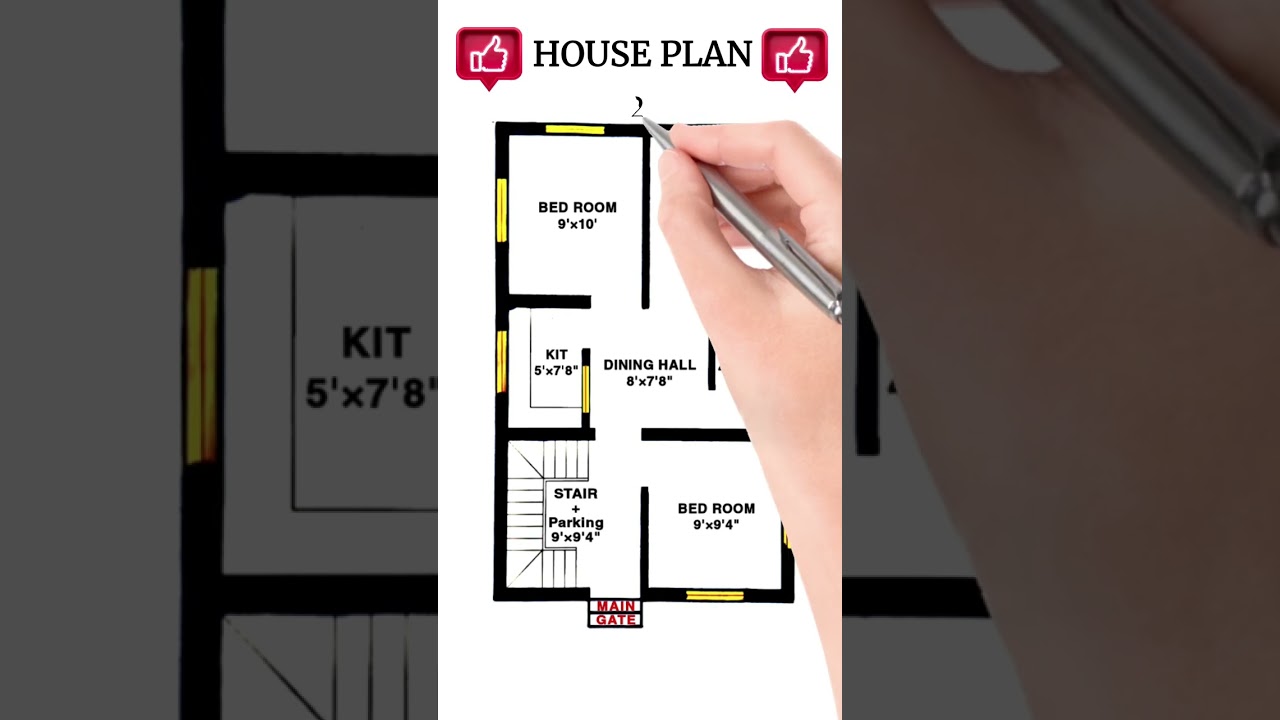 20x30 3BHK House Plan 🏡 | Makan Design