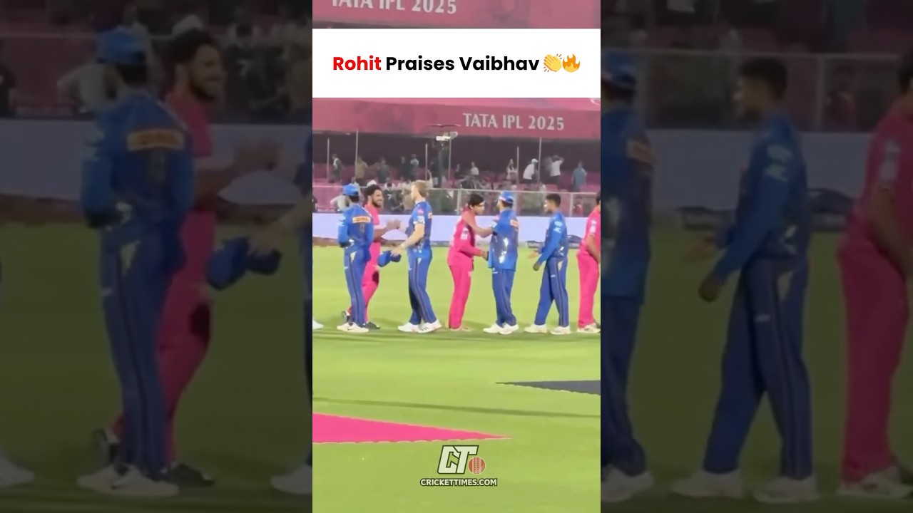 Rohit Sharma Applauds Vaibhav Suryavanshi After RR vs MI 🏏