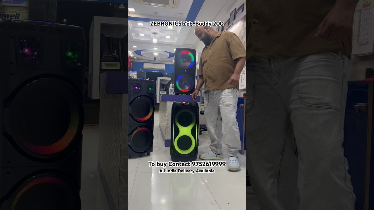 ZEBRONICS Zeb-Buddy 200 DJ Speaker 100W 🔊