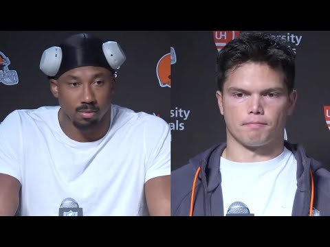 Dillon Gabriel and Myles Garrett Postgame Press Conference | Cleveland Browns