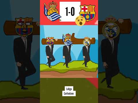 Highlights of real sociedad vs barcelone 1-0 || ⚽️😅