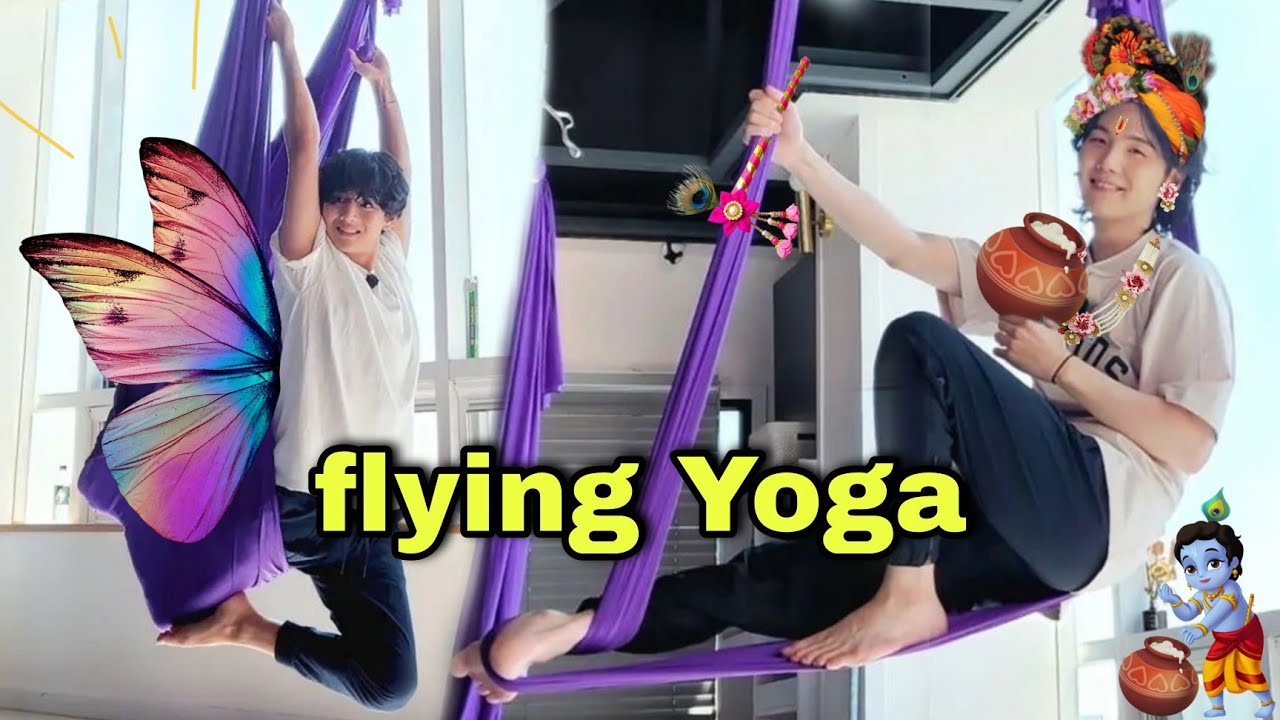 BTS's Flying Yoga Challenge π§ββοΈ | Hindi Dubbing