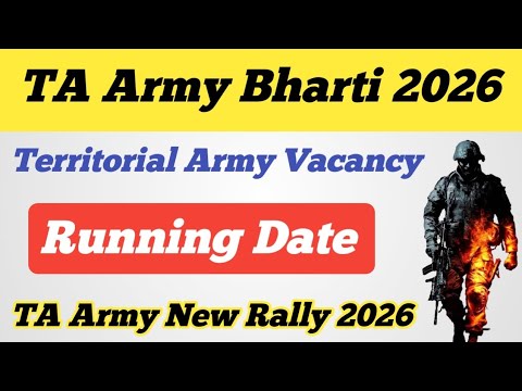 TA Army Bharti 2026: Rally Dates & Details 🪖