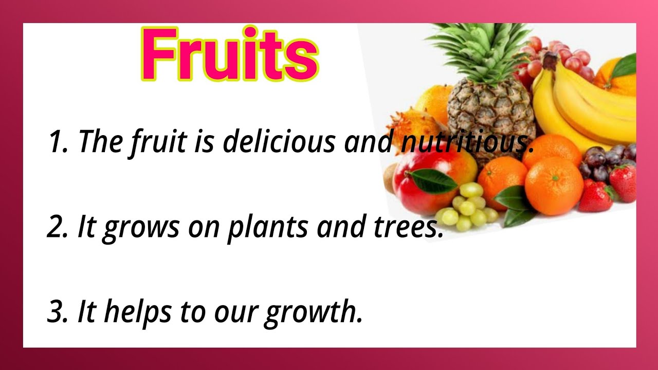 10 Lines on Fruits in English 🍎