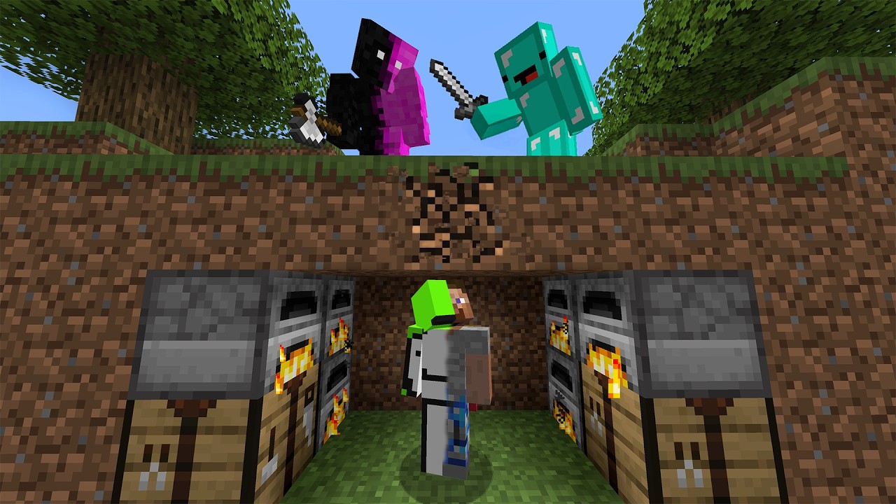 Minecraft Speedrunner Swap vs 2 Hunters 🎮