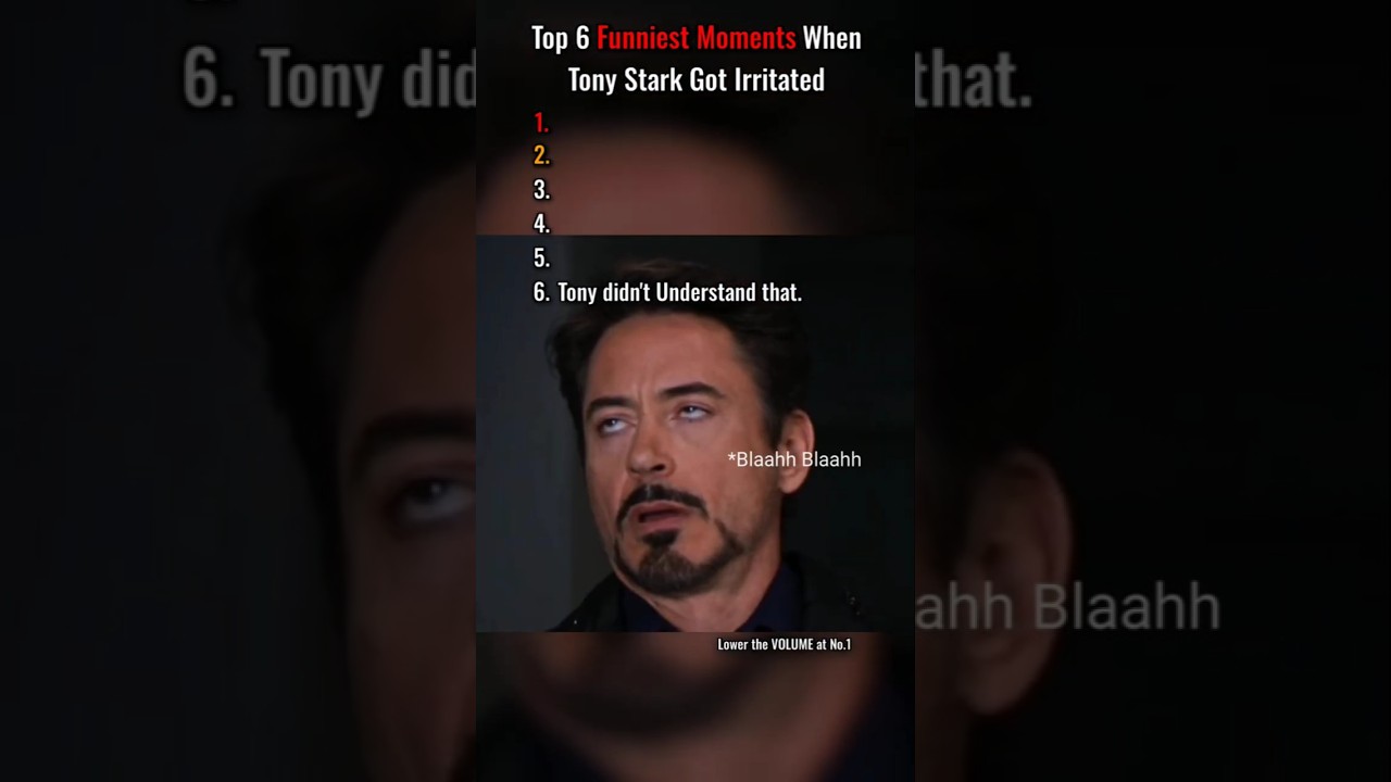 Top 6 Hilarious Tony Stark Meltdowns 😂
