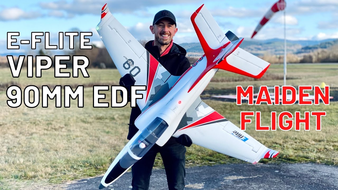 E-flite Viper 90mm EDF Jet 🐍 Maiden Flight & Review