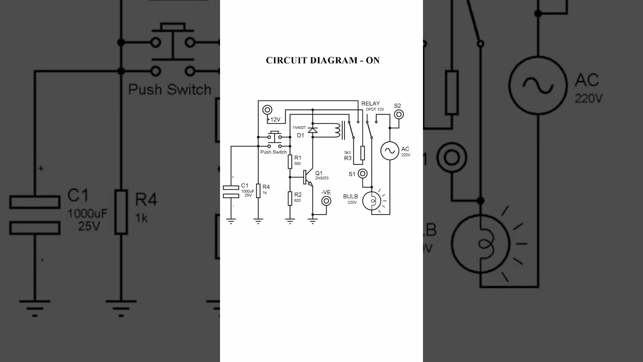 Simple Toggle Switch with One Transistor ⚡