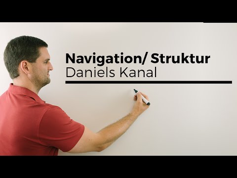Navigation/Struktur in Daniels Mathe YouTube Channel | Mathe by Daniel Jung
