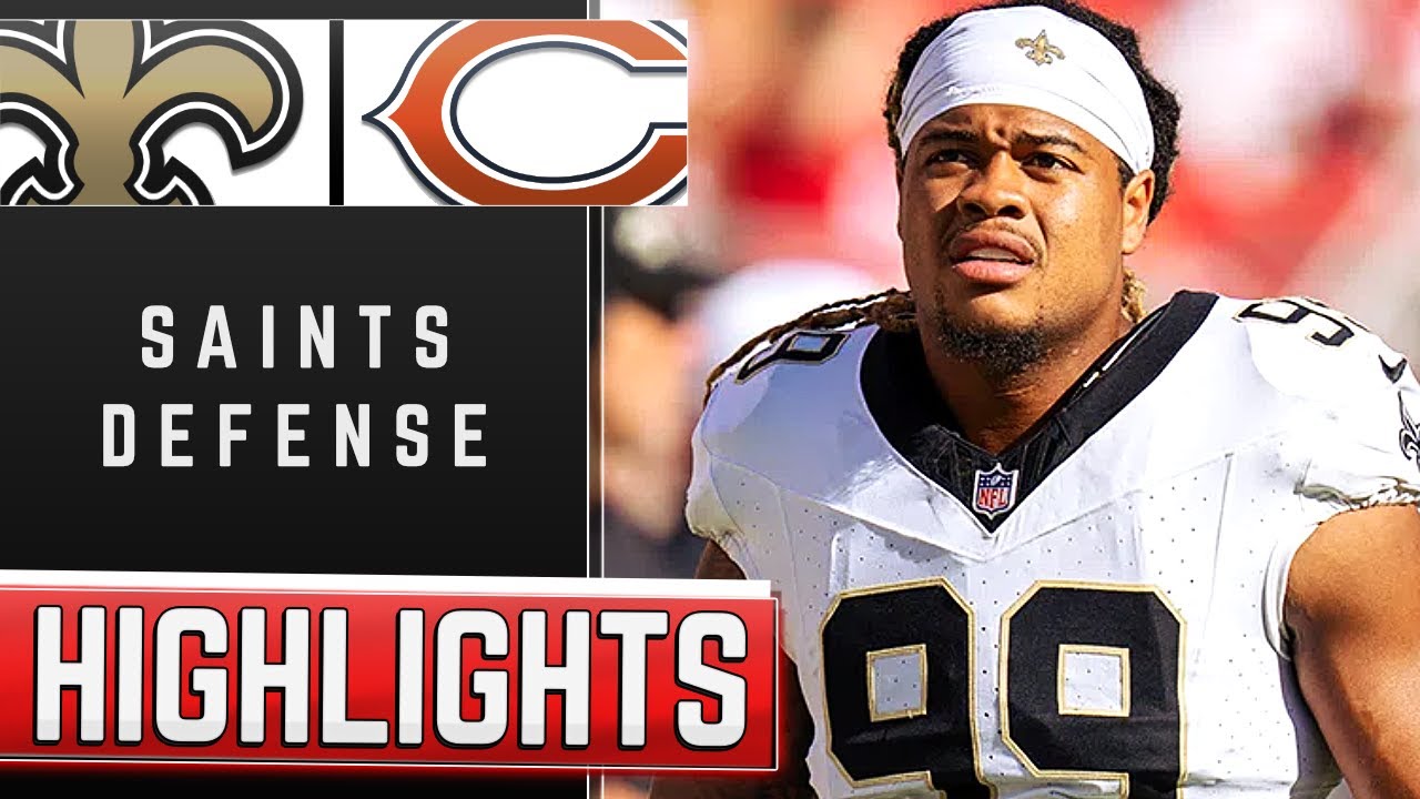 Saints Defense Highlights vs Bears | 2025 Game 📺
