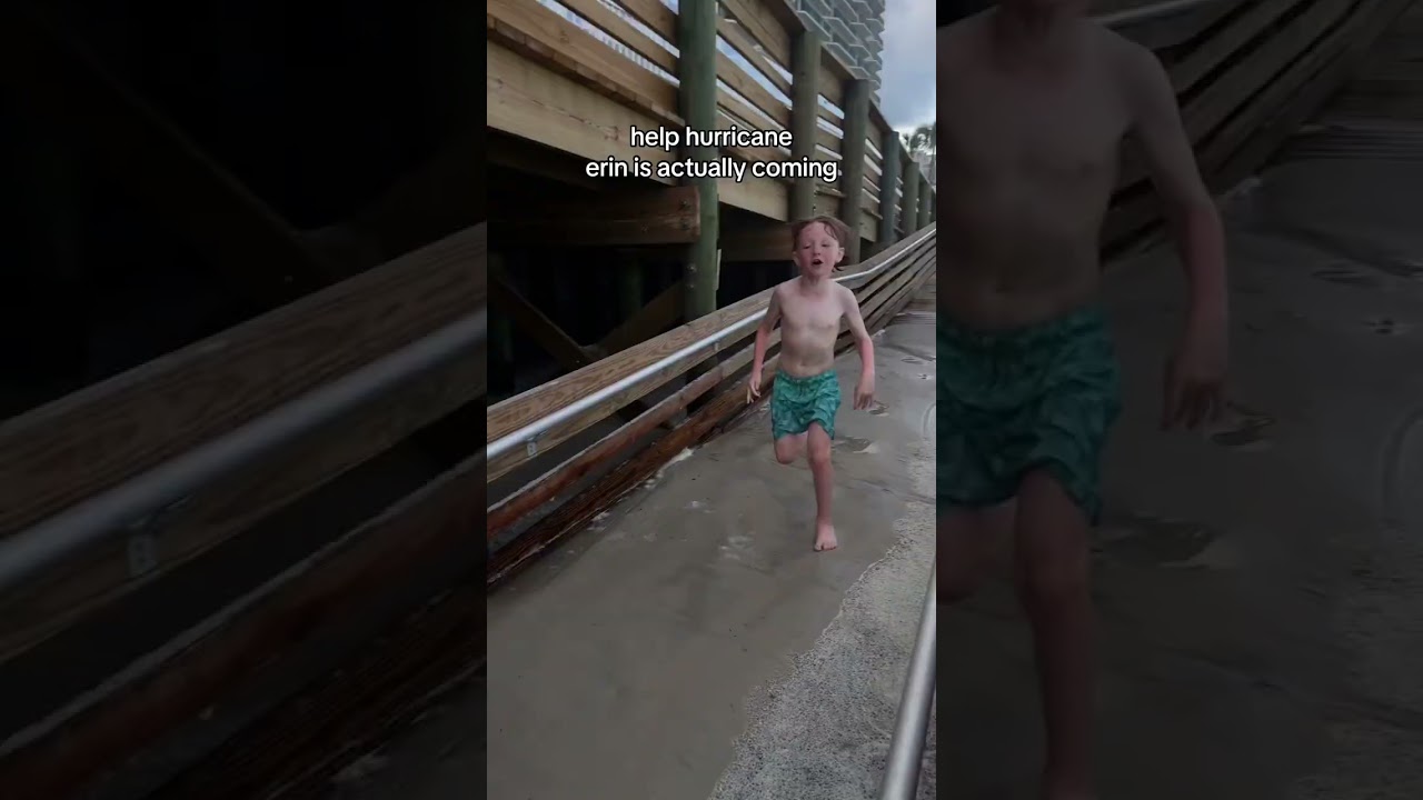 Laughing Out: Hurricane Erin's Beach Escape π