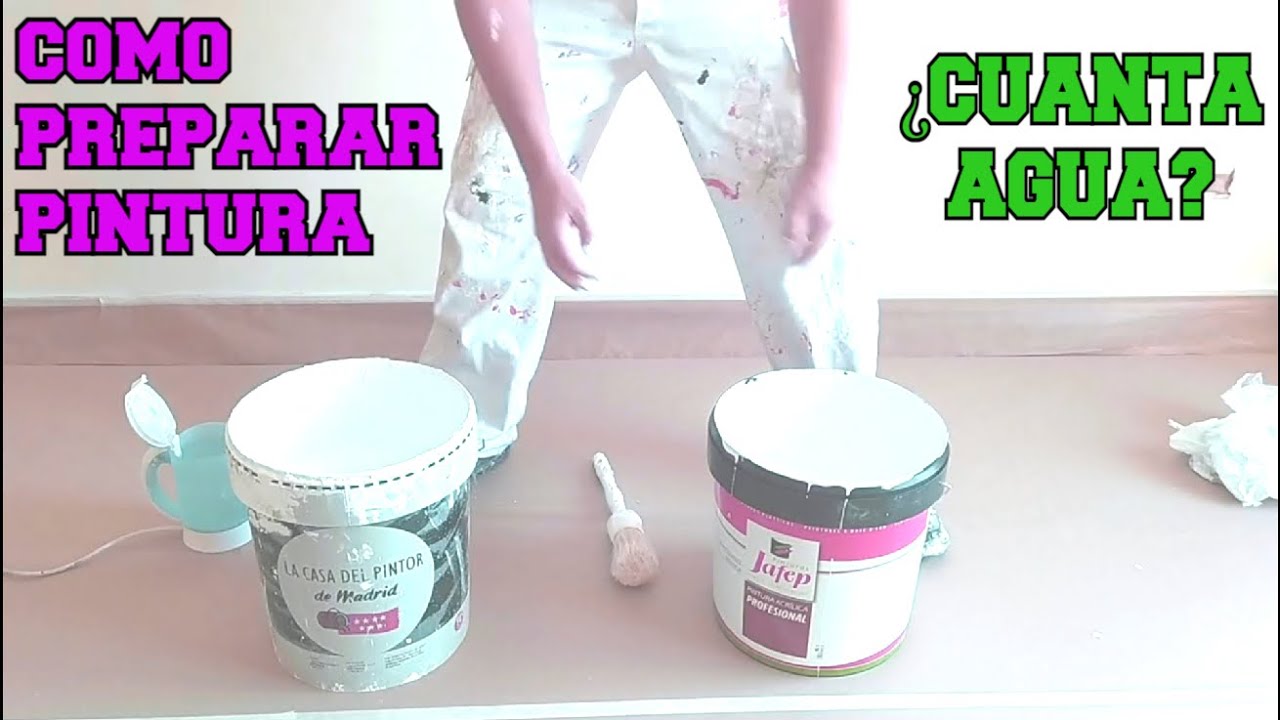 Cómo preparar y diluir pintura para pared con rodillo 🖌️