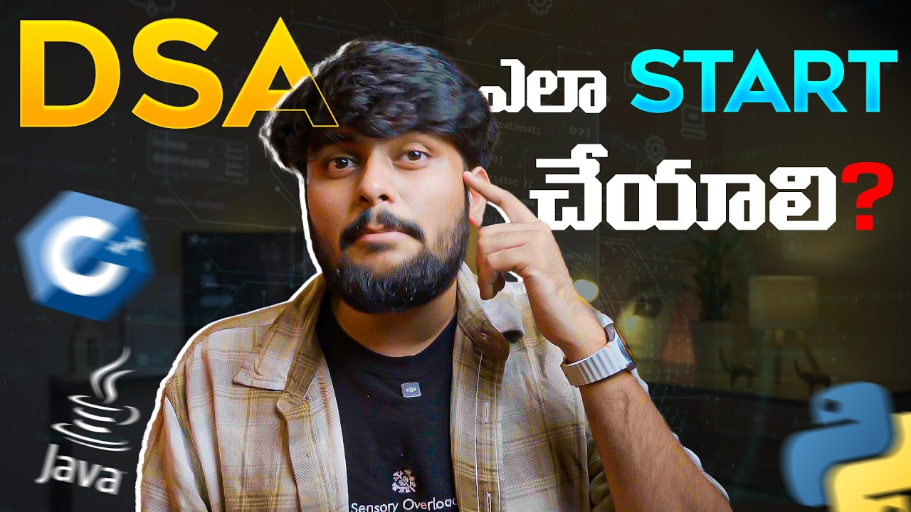 DSA Complete Roadmap 2026 in Telugu π₯ | Step-by-Step Guide for Placements & Coding Interviews