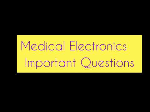 Medical Electronics Important Questions Anna university/ME importance questions/#shorts