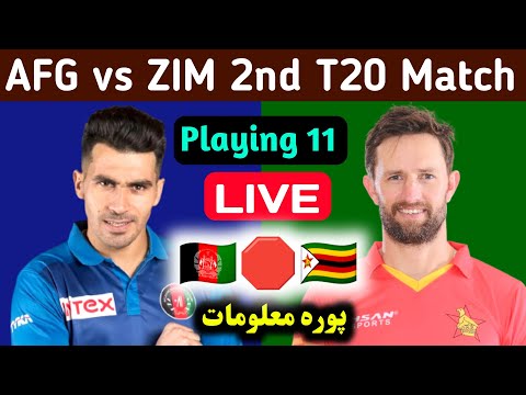 🛑Afghanistan vs Zimbabwe 2nd T20 Match Live streaming & Playing 11 Info 