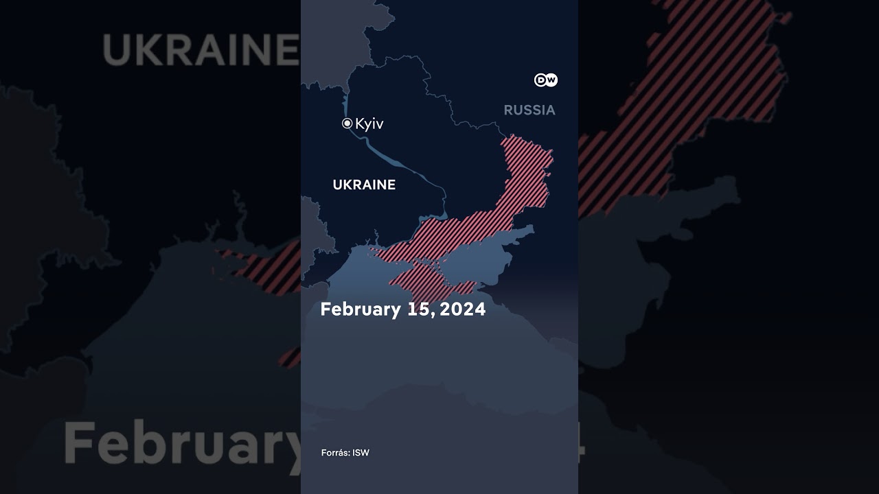 Három év háború Ukrajnában: Emlékezetes események térképen 🗺️