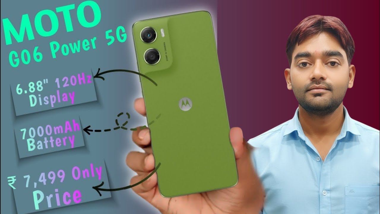 Moto G06 Power 5G Review: 7000mAh Battery & 120Hz Display🔥