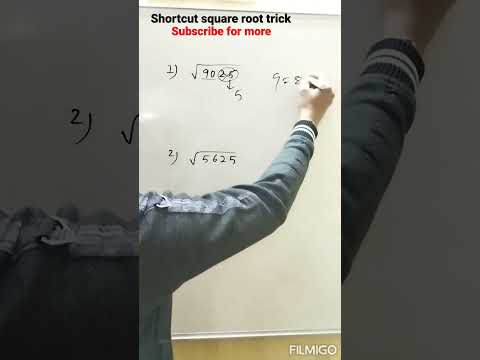 Shortcut square root trick, mathematics Vedic maths #shorts #youtubeshorts #shortsvideo #mathstrick