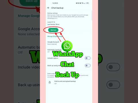 How to Backup Your WhatsApp Chat || Backup WhatsApp Chat || #shorts #viral #whatsapp