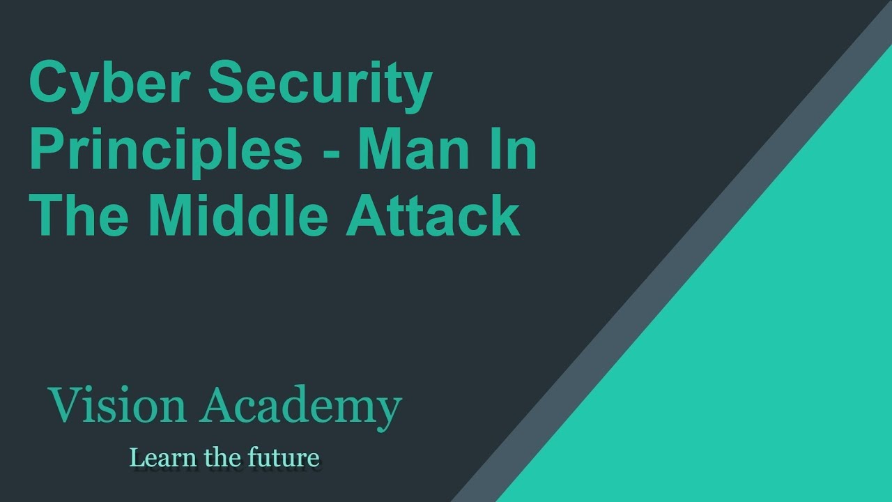 #5- Cyber Security Principles - Man in the Middle Attack