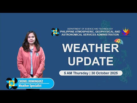 Public Weather Forecast issued at 5 AM | October 30, 2025 - Thursday