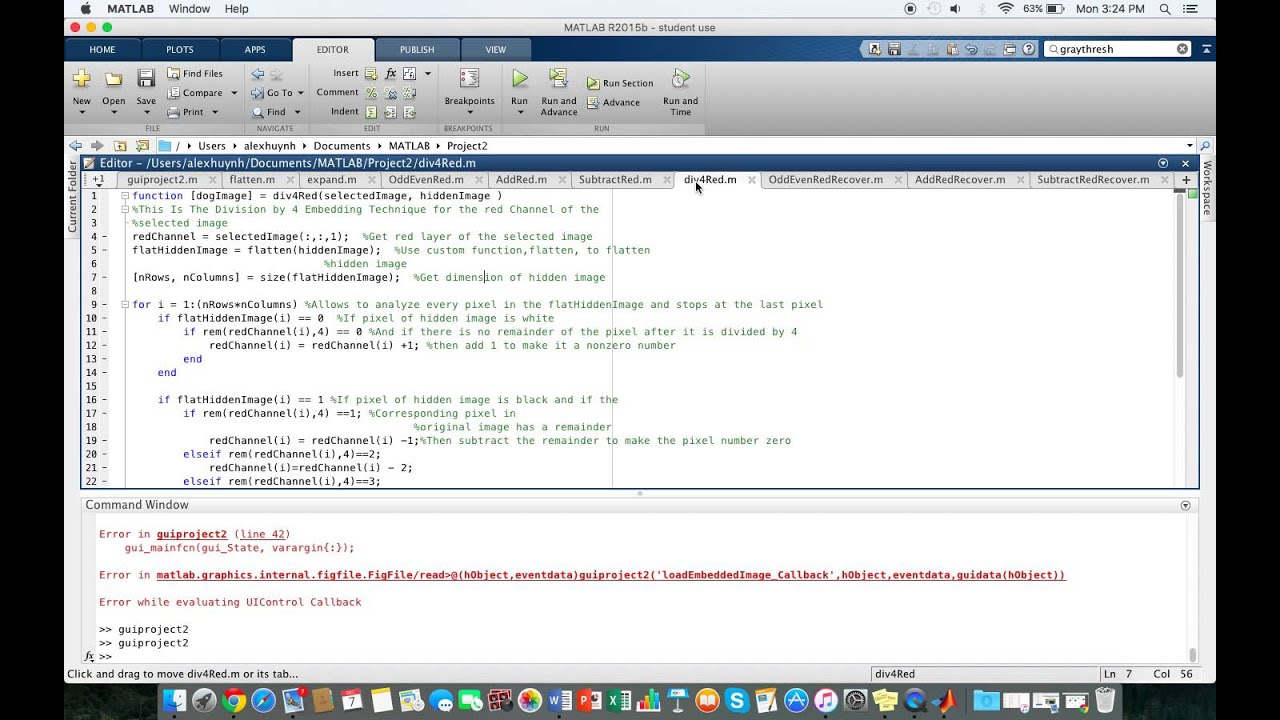 Matlab Steganography Project