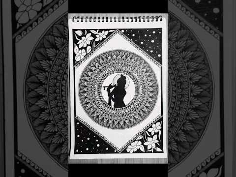Mandala Art/ Krishna Mandala Art/ How To Draw Mandala /#shorts #reels #mandala #love #drawing