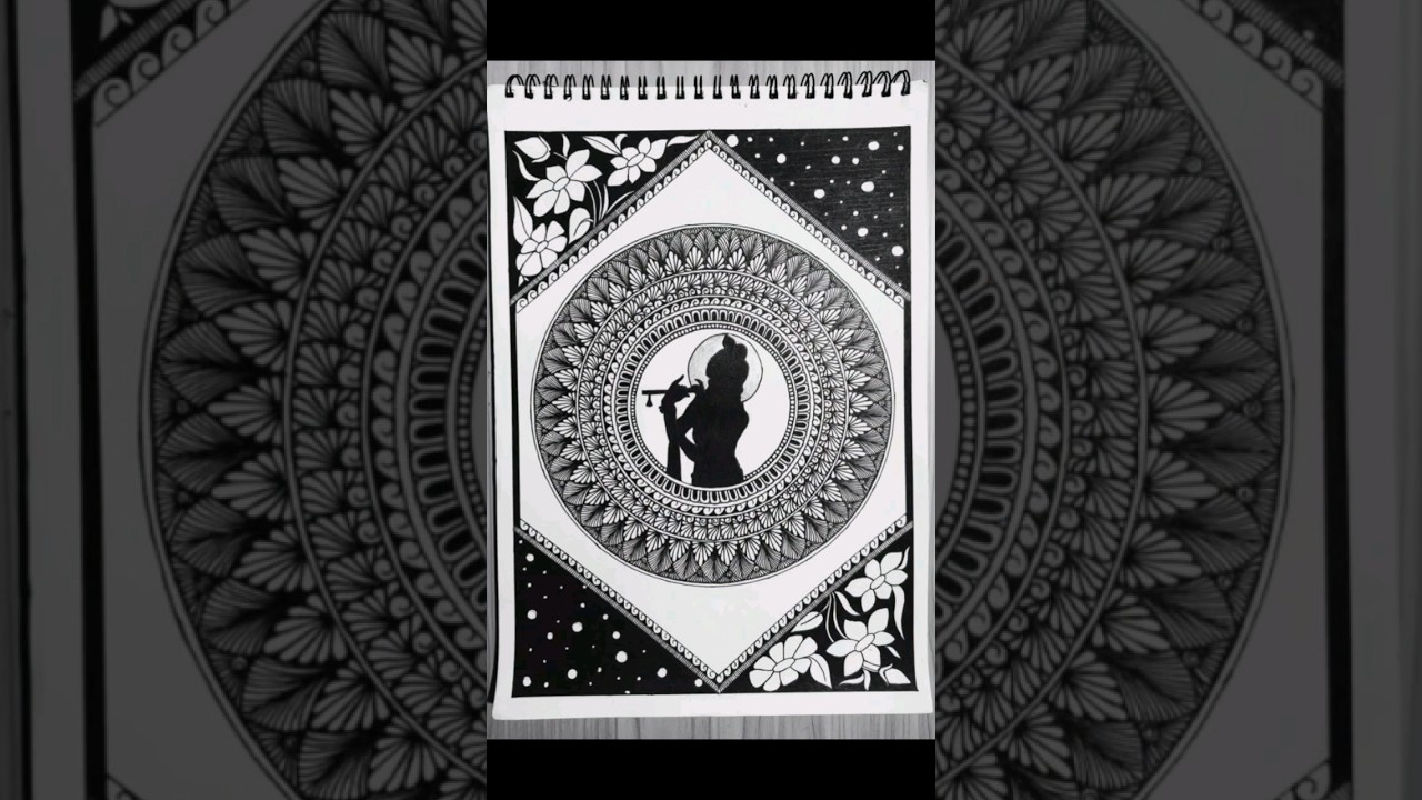 Easy Krishna Mandala Art Tutorial π¨ | Step-by-Step Drawing Guide