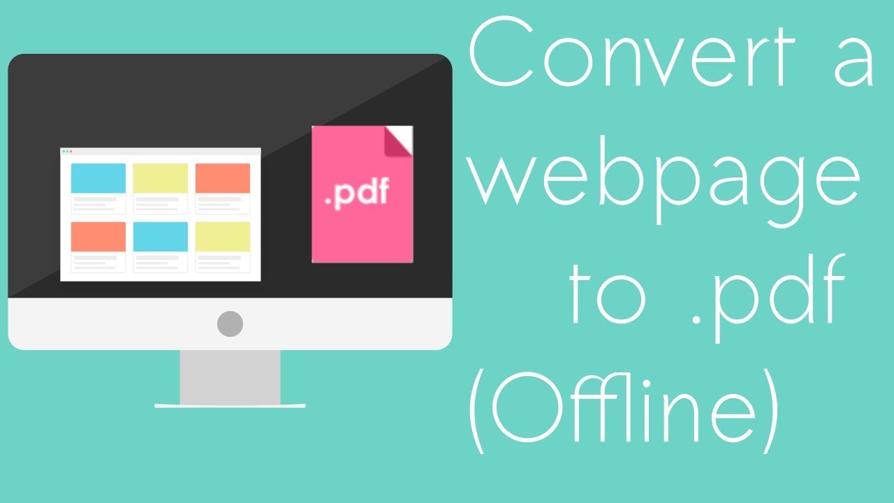 Convert Webpage to PDF Offline [macOS Sierra]