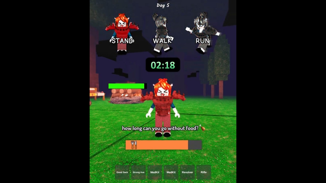 Roblox Food Hunger Test Meme 🍗 | Fun Forest & ASMR Map Highlights