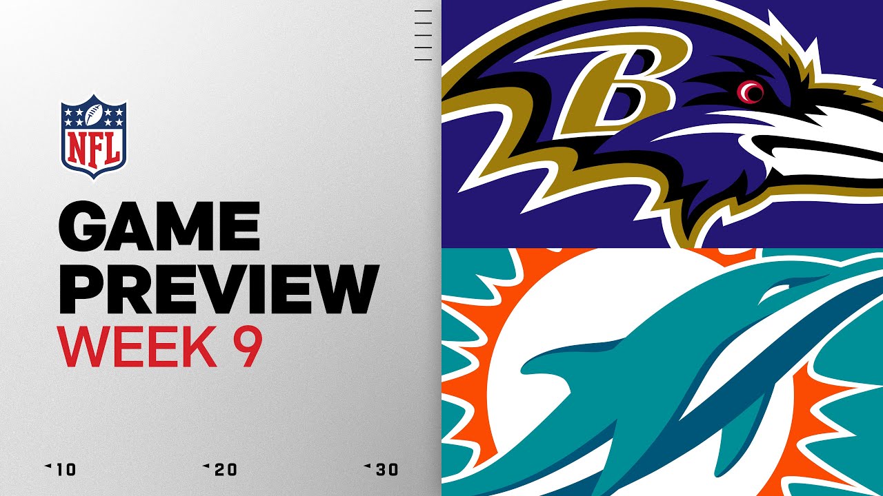 Ravens vs Dolphins Week 9 Preview 🏈