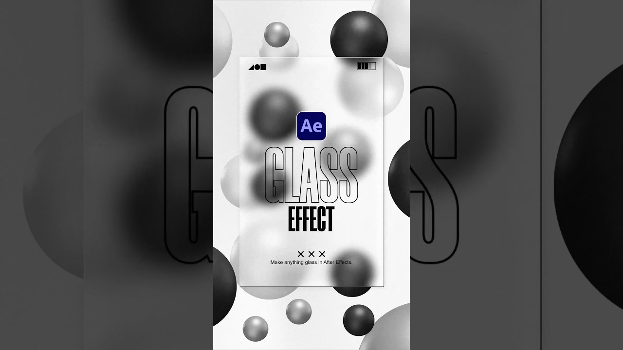 Learn How to Create Stunning Glass Morphism Effects in After Effects ✨