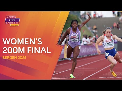 DRAMATIC finish! 😱 Women's 200m final | Bergen 2025 European Athletics U23 Championships