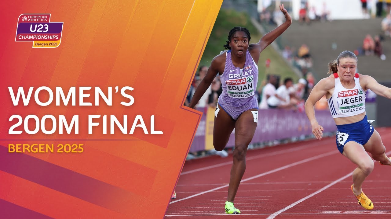Epic Finish! 😱 Jaeger Sisters Battle for 200m Gold at Bergen U23 Championships