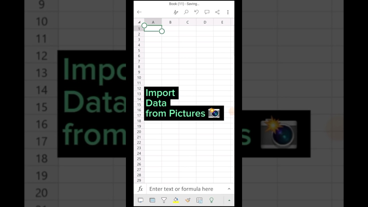 Import Data from Picture in Excel πΈ