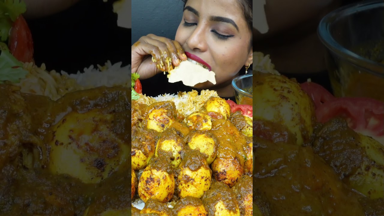 ASMR Spicy Chicken Curry & Rice Mukbang 🍗