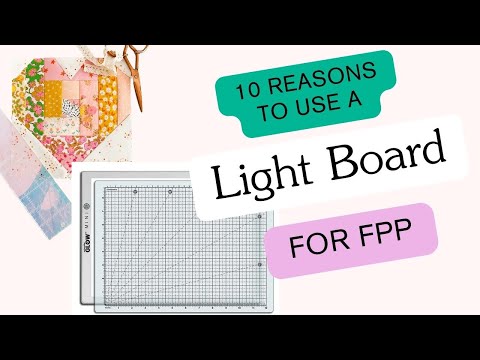 How to use a light board for foundation paper piecing