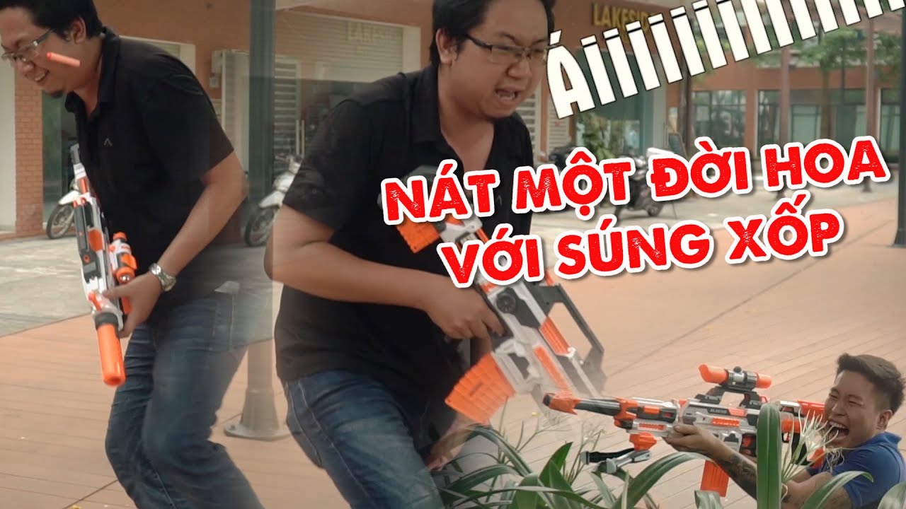 Nerf War: DIY Foam Gun Battle vs FlameWar 🔫