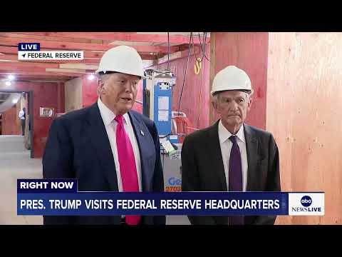President Trump tours the Federal Reserve, ratcheting up pressure on Chair Jerome Powell