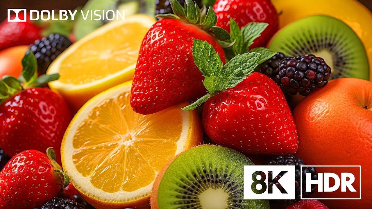 Discover the Vibrant Beauty of Healthy Fruits in Stunning 8K HDR in Dolby Vision™ 🍎