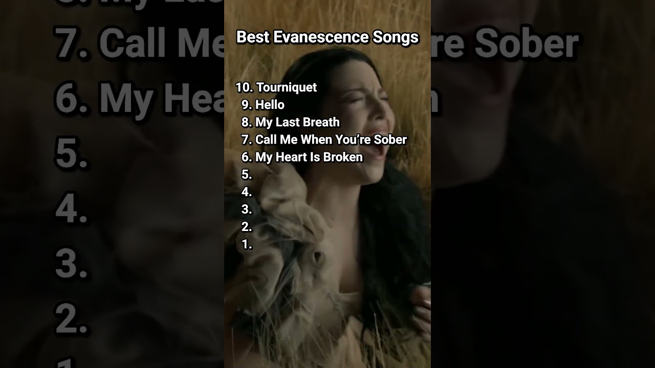 Top 10 🔥 Top 10 Evanescence Songs You Must Hear Now
