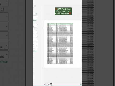 Excel HACK: Print Sheet on One Page! (EASY Tutorial 2024)