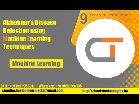 Alzheimer’s Disease Detection using Machine Learning Techniques | IEEE Projects Hyderabad