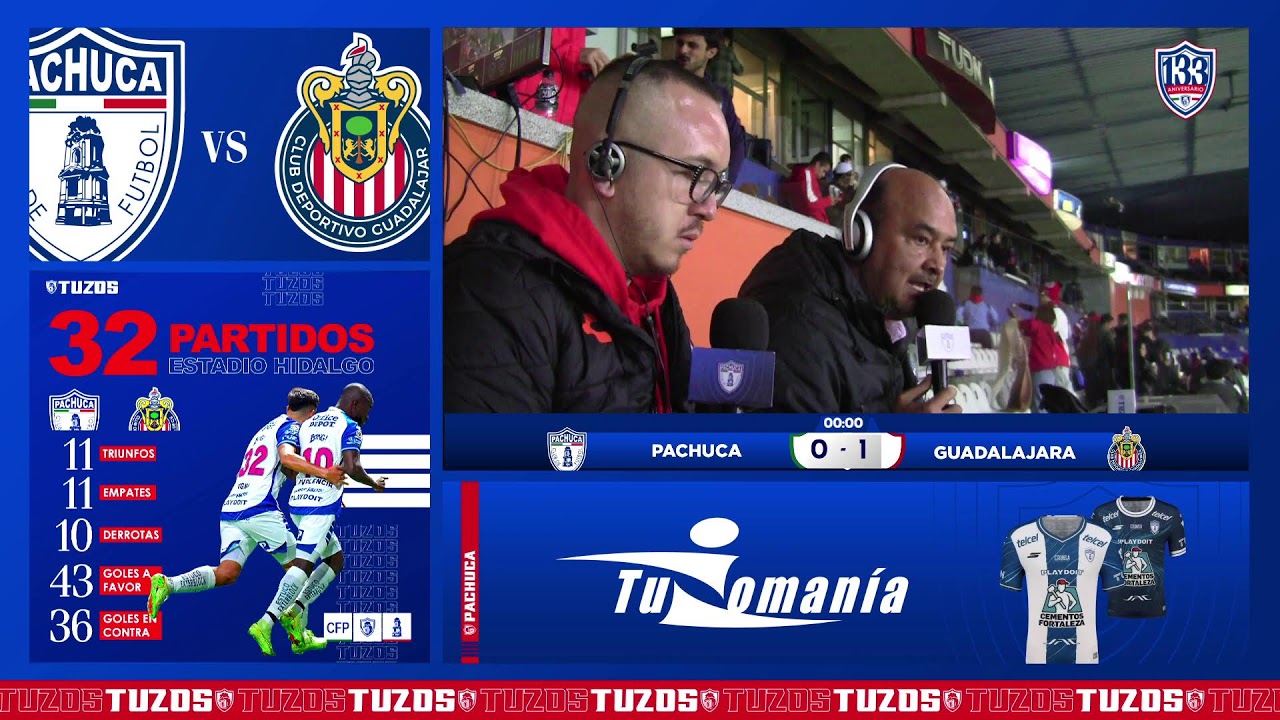 Pachuca vs Chivas en Vivo desde El Huracán ⚽