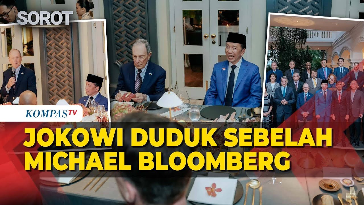 Jokowi Hadiri Gala Dinner Bersama Michael Bloomberg