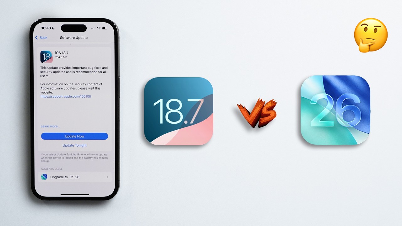 iOS 18.7 vs iOS 26: Which Update Is Better? 📱