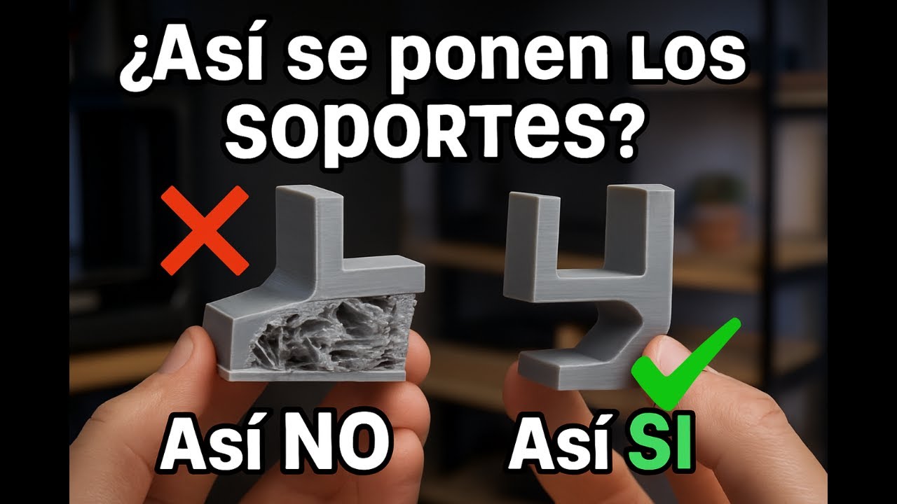 Configura Soportes en Impresión 3D 🖨️