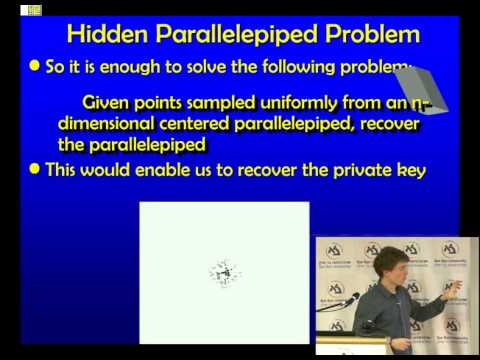 Winter School on Cryptography: Cryptanalysis of GGH and NTRU Signatures - Oded Regev