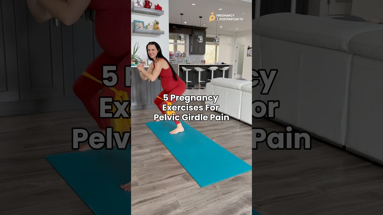 Relieve Pelvic Girdle Pain With 5 Exercises! #pregnancy