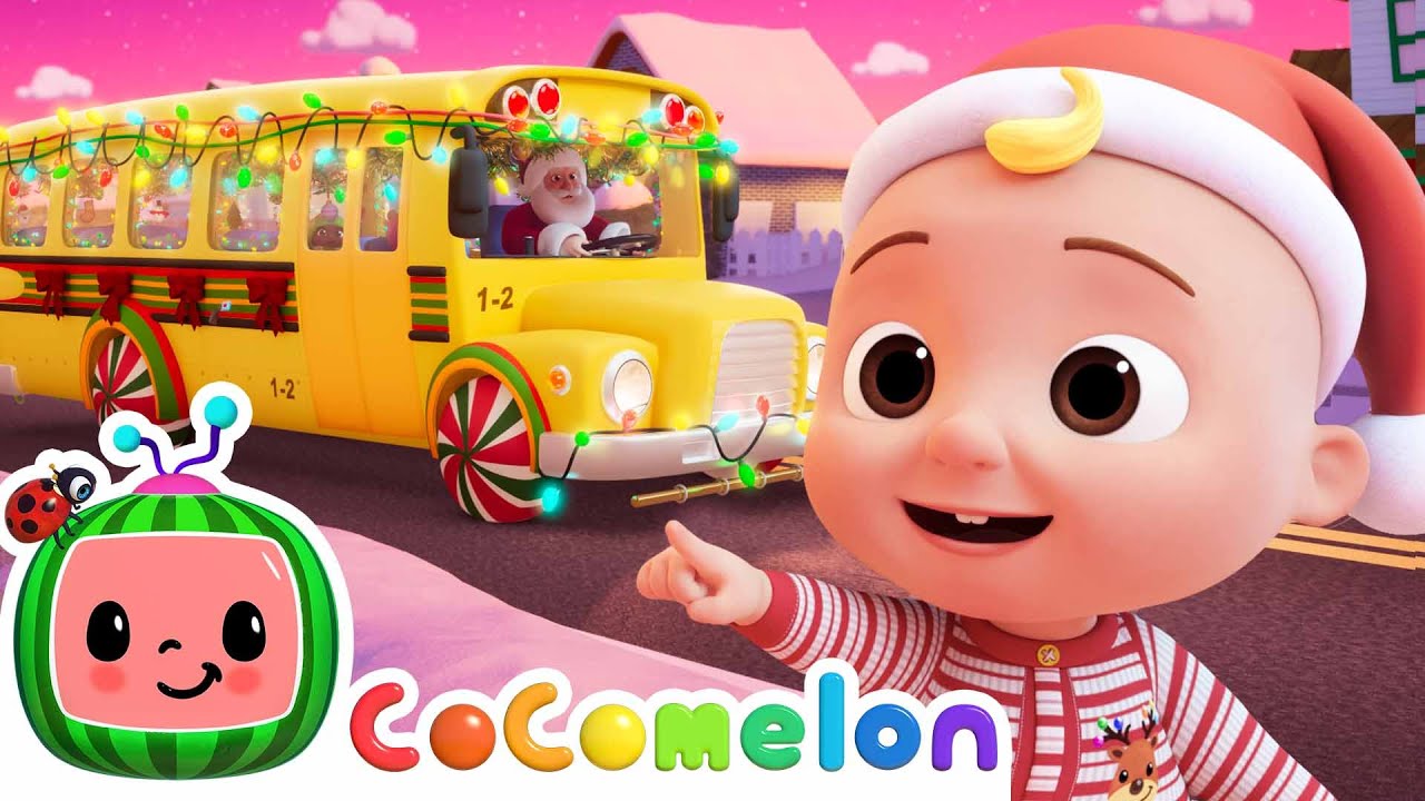 Christmas Bus Song! 🎄 | CoComelon Nursery Rhymes